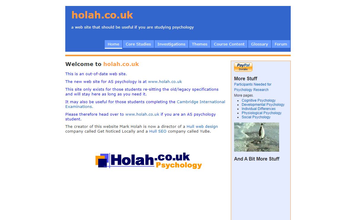 AS Psychology holah.co.uk