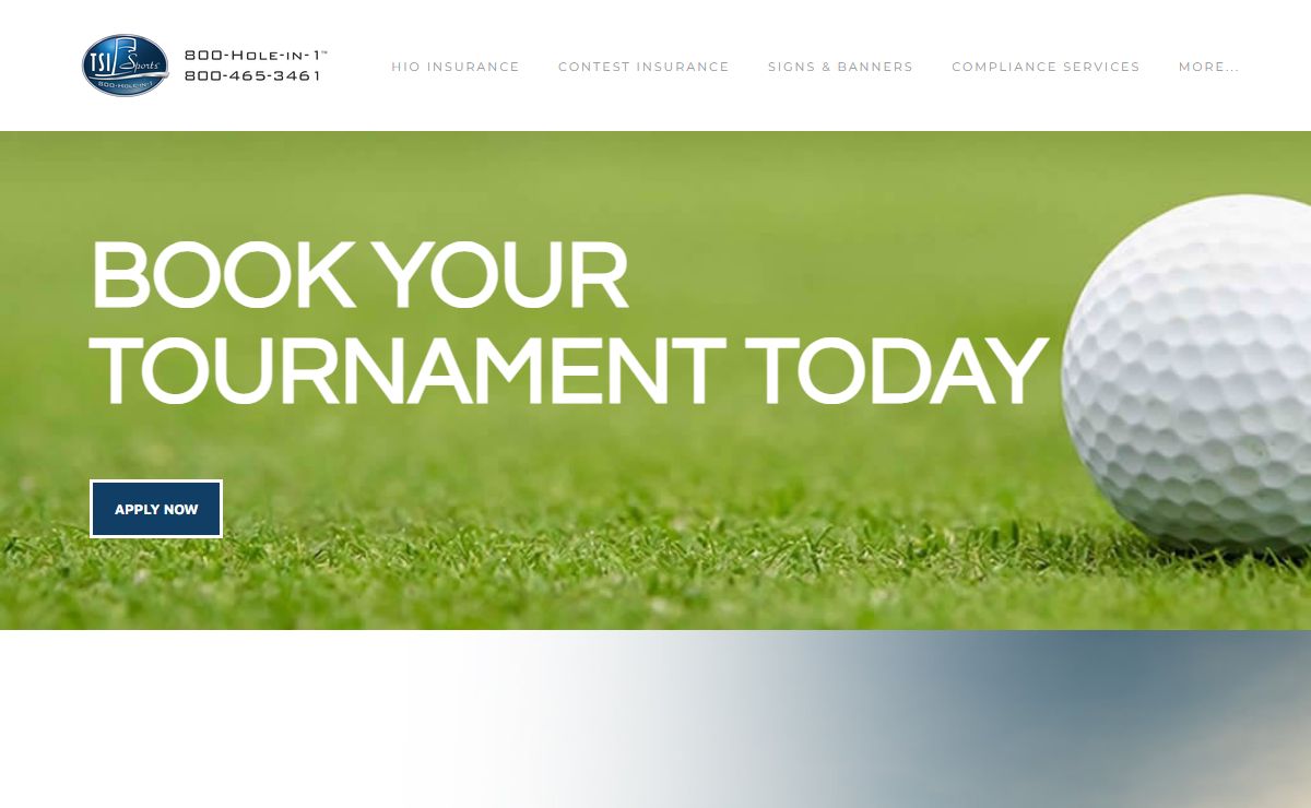TSI SPORTS | HOLE-IN-ONE INSURANCE - Index