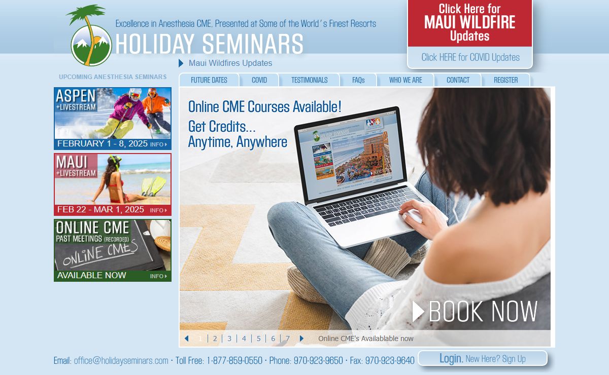 Anesthesia Seminars | CME from Holiday Seminars