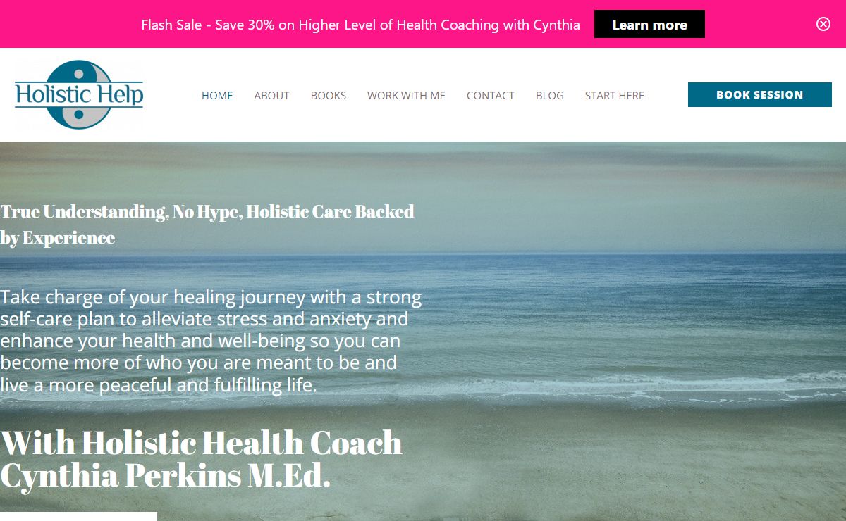 Holistic Health Coach Cynthia Perkins, M.Ed.– Holistic Help