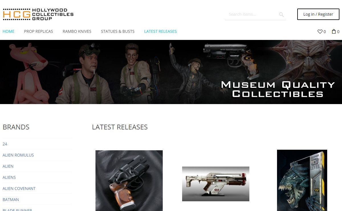 Categories > Hollywood Collectibles Group