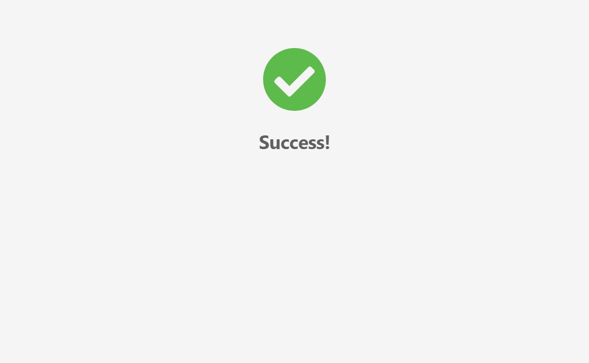 Success!