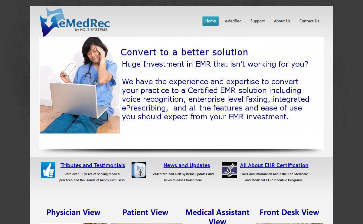 eMedRec by Holt Systems Certified EHR - EMR
