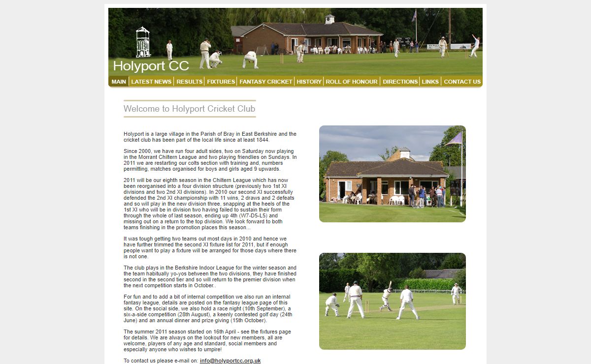 Welcome to Holyport Cricket Club