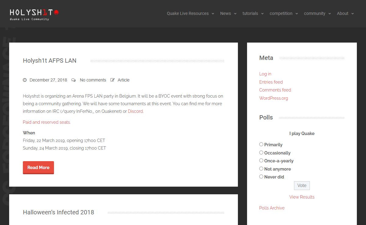 Holysh1t.net – Quake Live Community