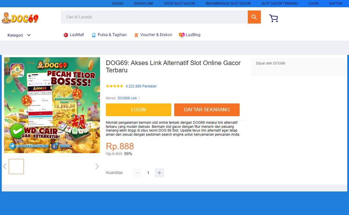DOG69: Akses Link Alternatif Slot Online Gacor Terbaru