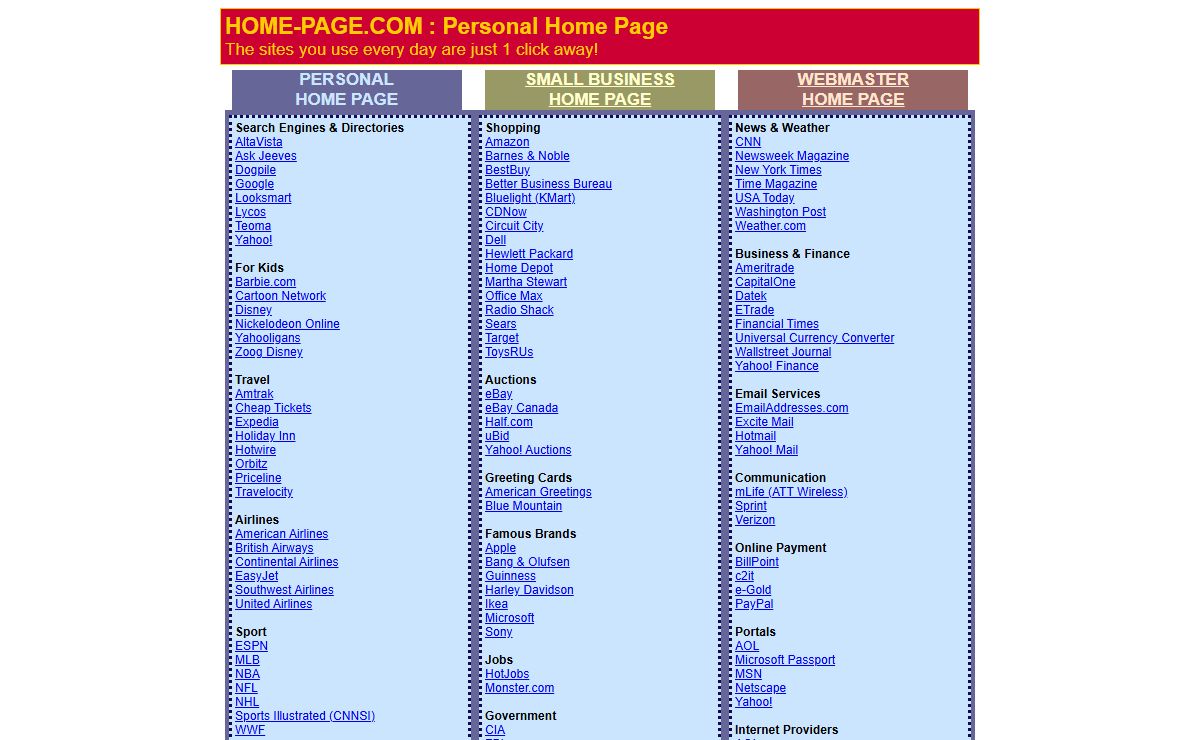 Home-Page.com: Your Personal Home Page