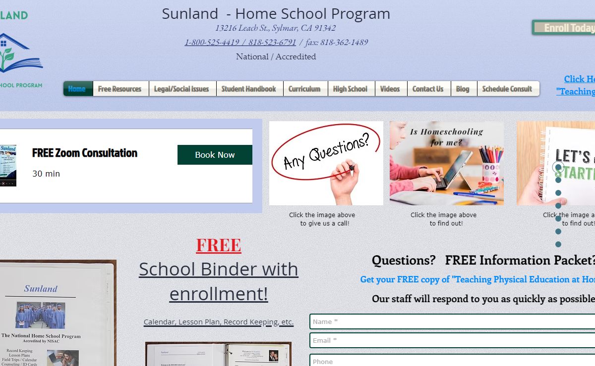 Sunland - The Home School Program