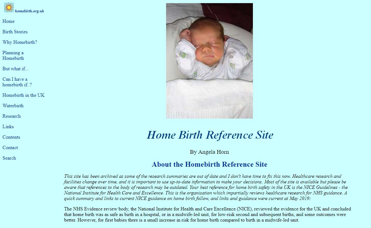 Home Birth Reference Site