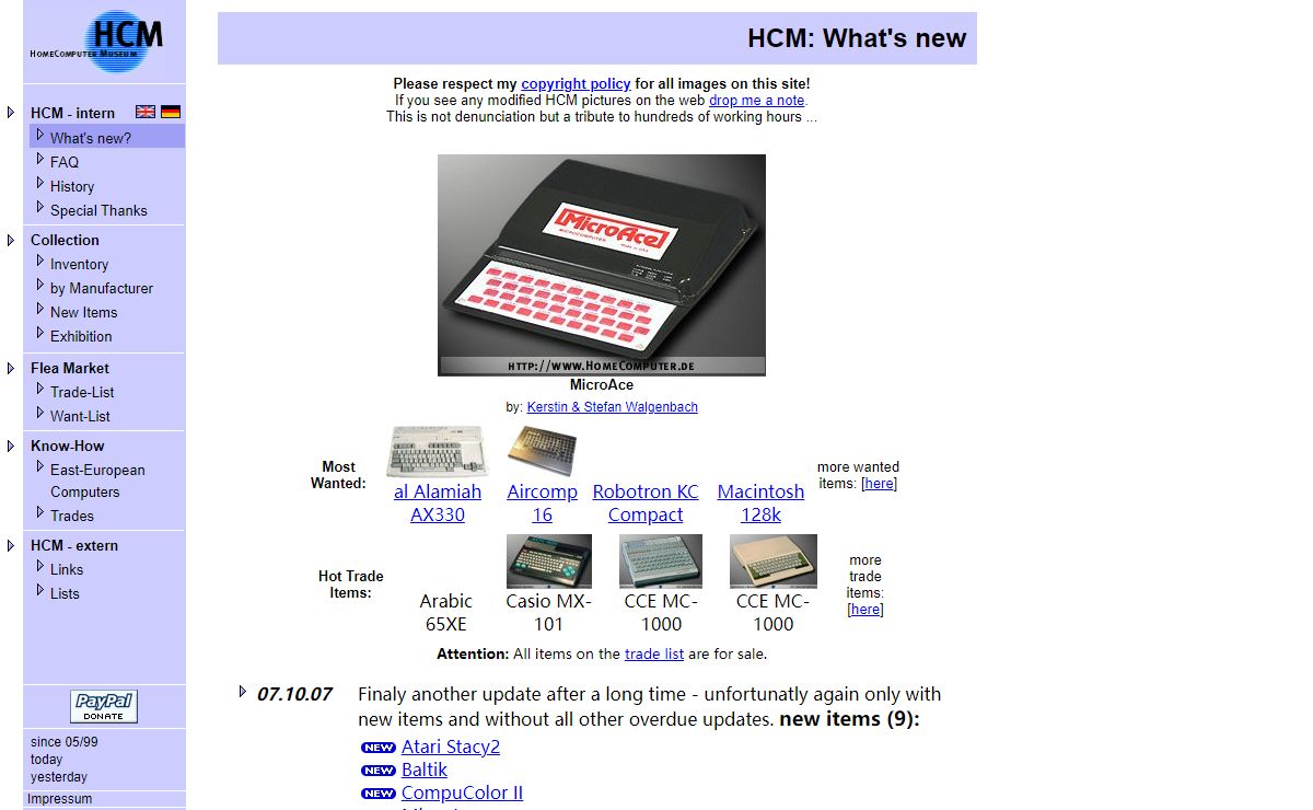 HCM: The Home Computer Museum ...