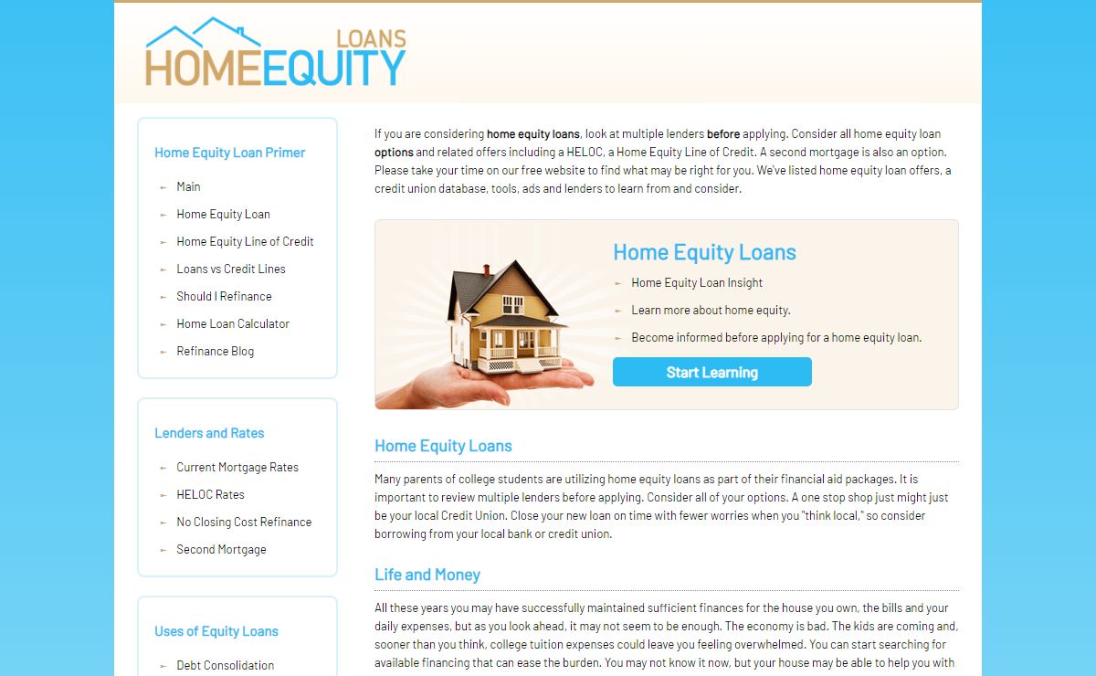 Home Equity Loans - Learn, compare offers for Home Equity Loans