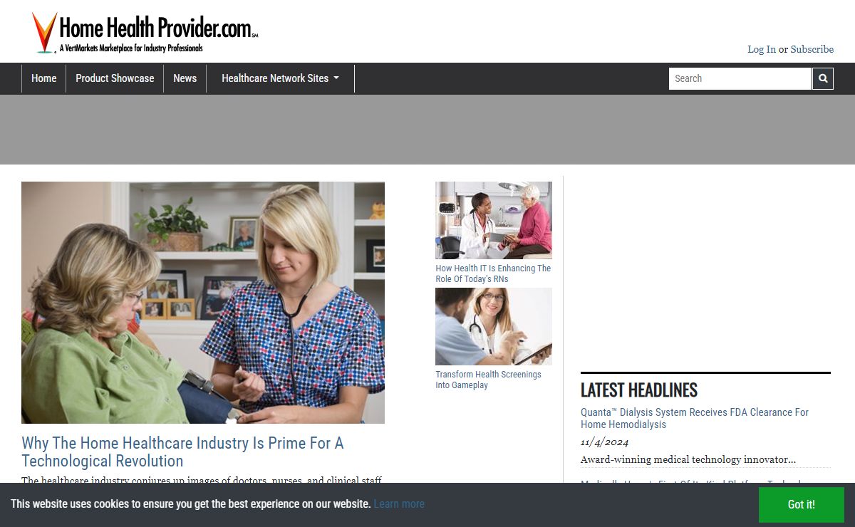 Home Health Provider.com: Digital Marketplace for the managed care industry