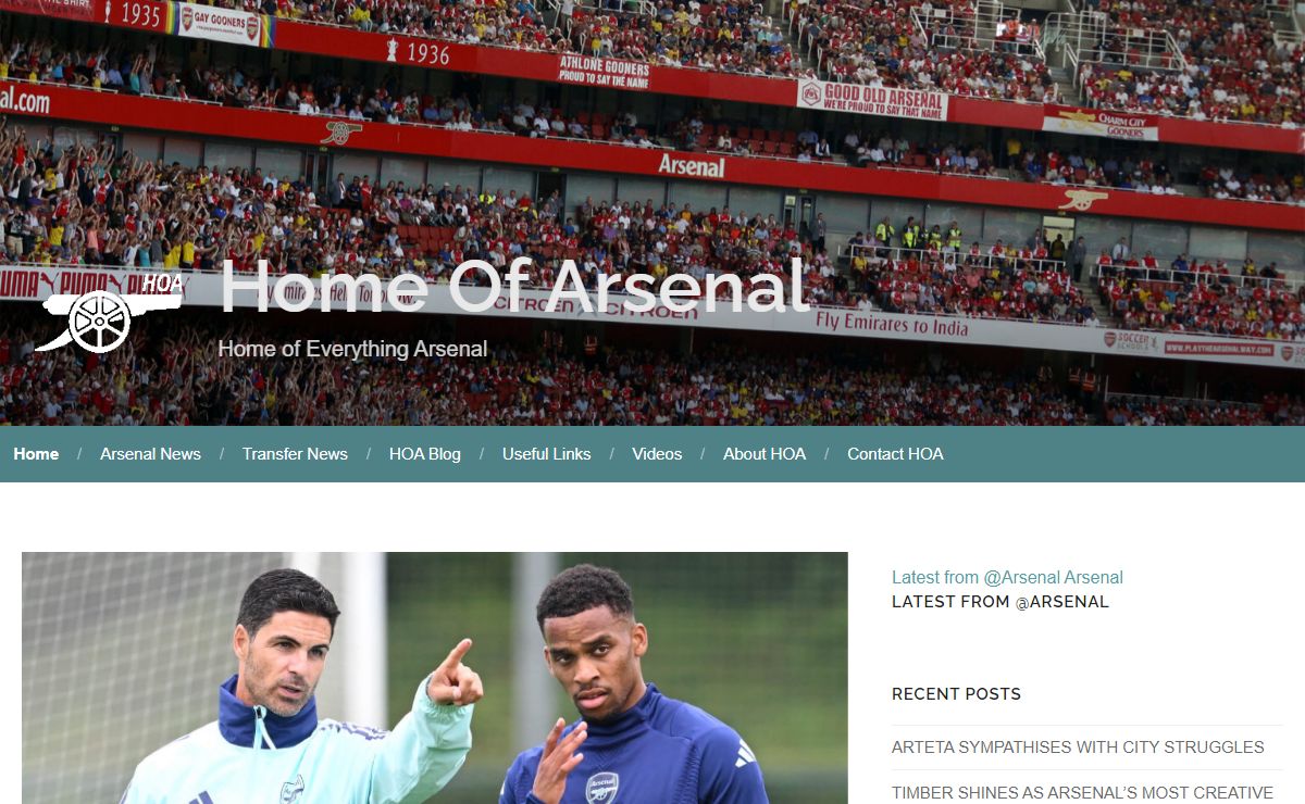 Home Of Arsenal – Home of Everything Arsenal