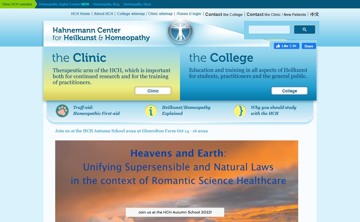 Homeopathy & Heilkunst at the Hahnemann Center for Heilkunst & Homeopathy
