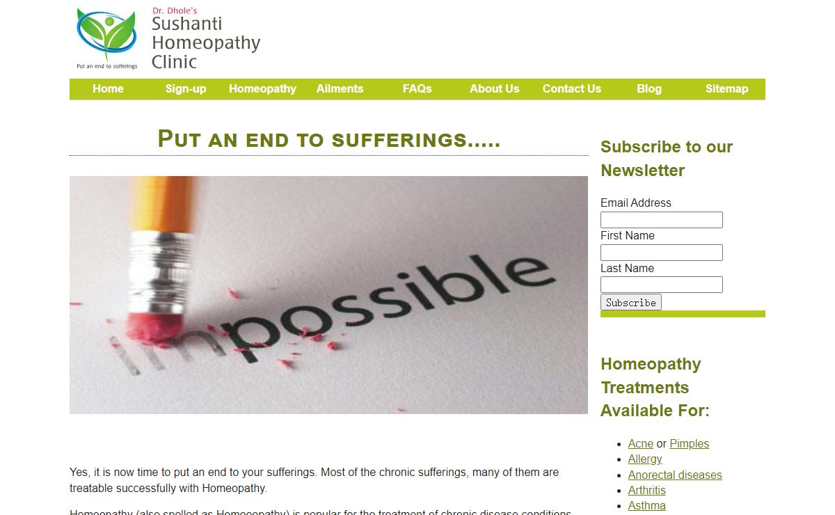 Customized Online Homeopathy Treatments | Free Shipping Worldwide