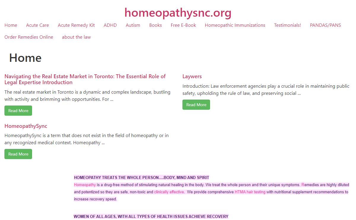 Home - homeopathysnc.org
