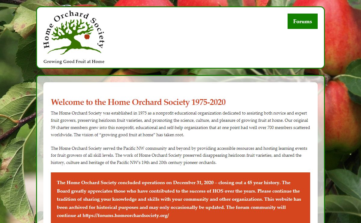 Home Orchard Society
