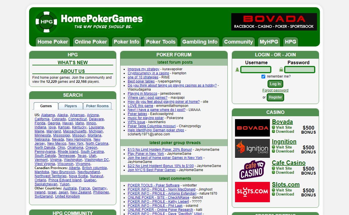 HomePokerGames.com