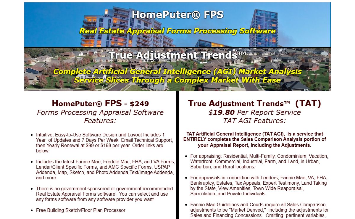 Real Estate Appraisal Software