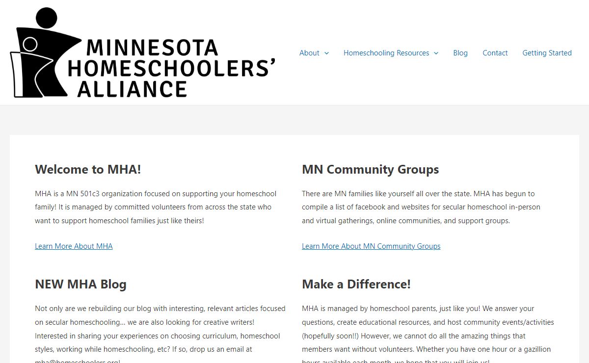 Welcome to MHA!! - Minnesota Homeschoolers' Alliance