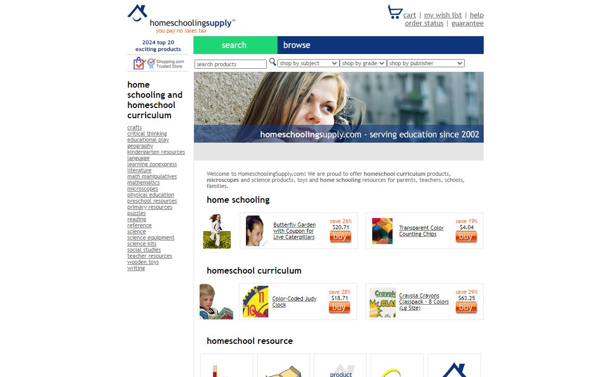 HomeschoolingSupply.com - home schooling, homeschool curriculum, microscopes