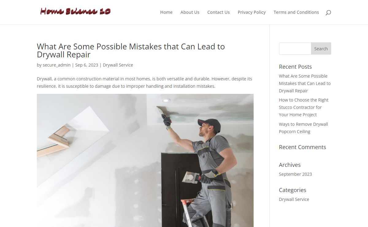 Home Science 10 - popcorn ceiling removal Edmonton, stucco contractors in Phoenix, drywall repair