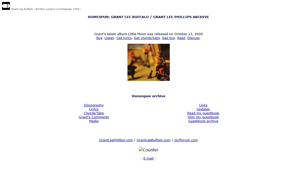 HOMESPUN: Grant Lee Buffalo / Phillips archive