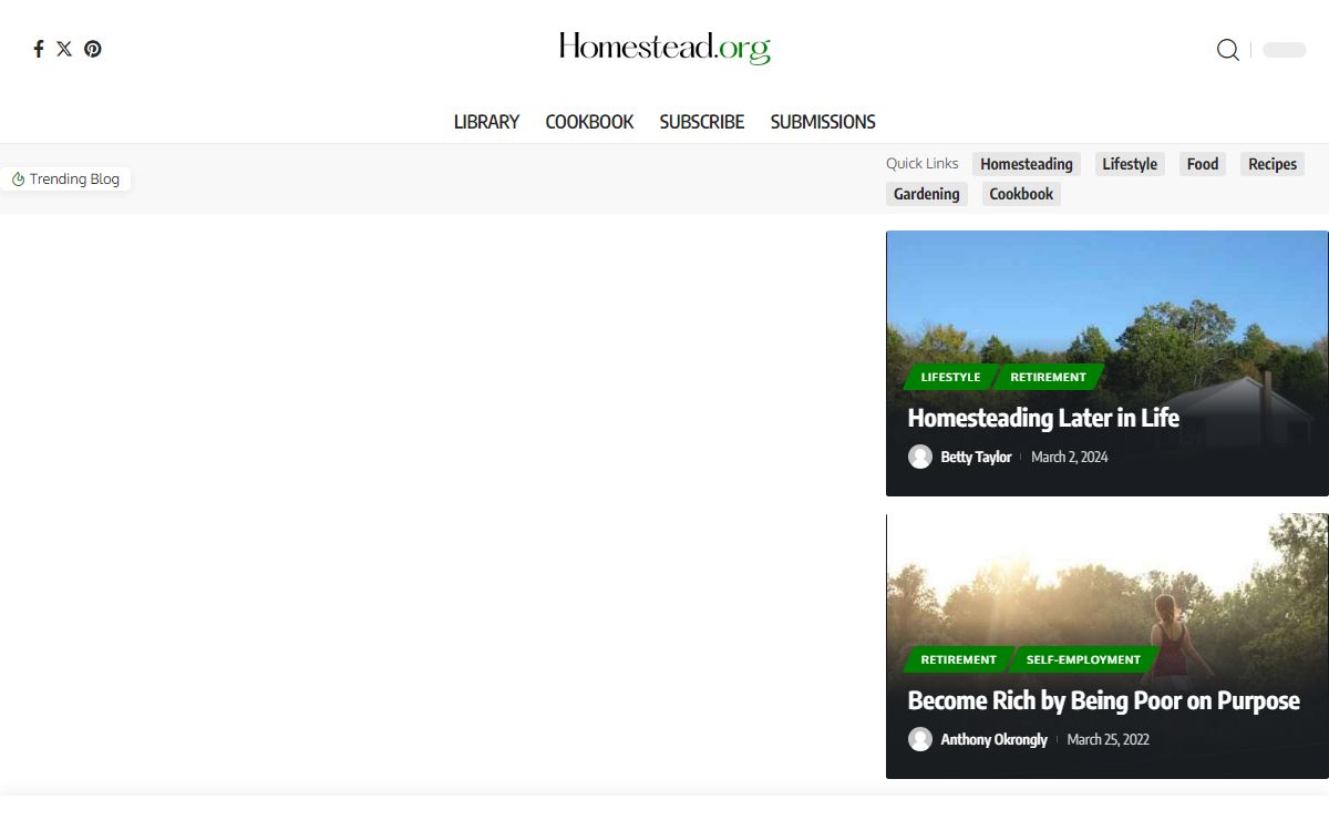 The Original Homestead.org | Learn Homesteading Skills Online Now