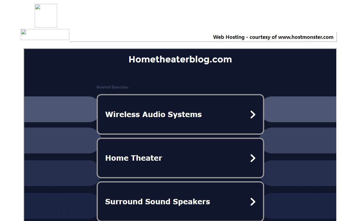 Welcome hometheaterblog.com - Hostmonster.com
