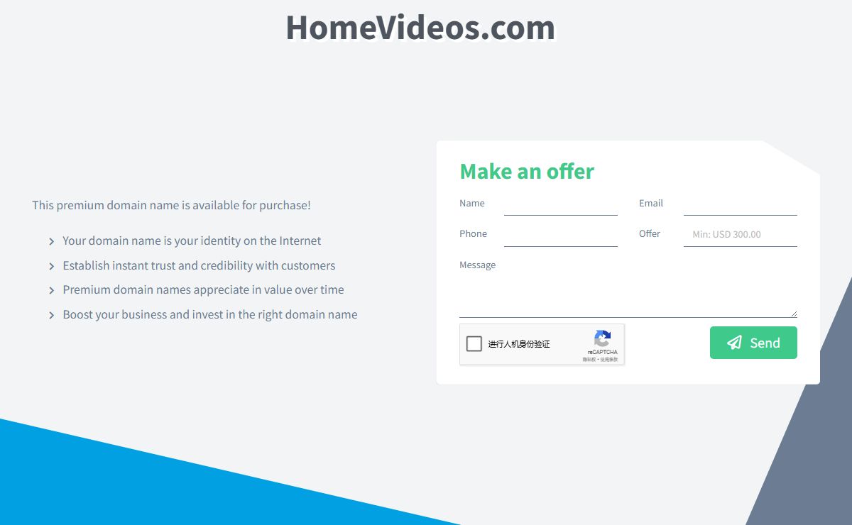 HomeVideos.com domain name is for sale. Inquire now.