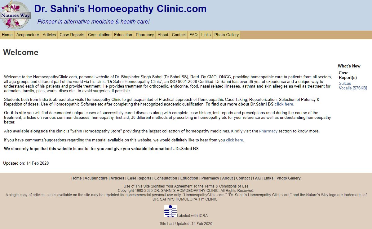 Welcome to Homoeopathy Clinic website pioneer in alternative medicine & health care!