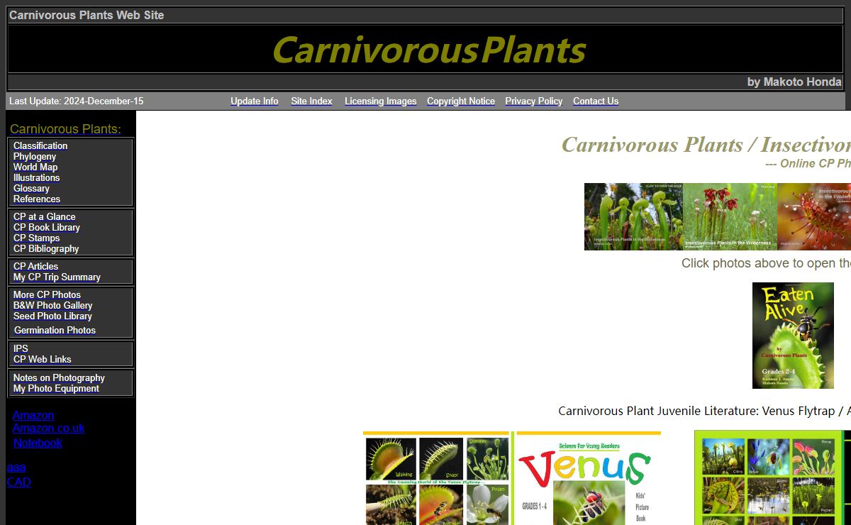 Carnivorous Plants/Insectivorous Plants in the Wilderness