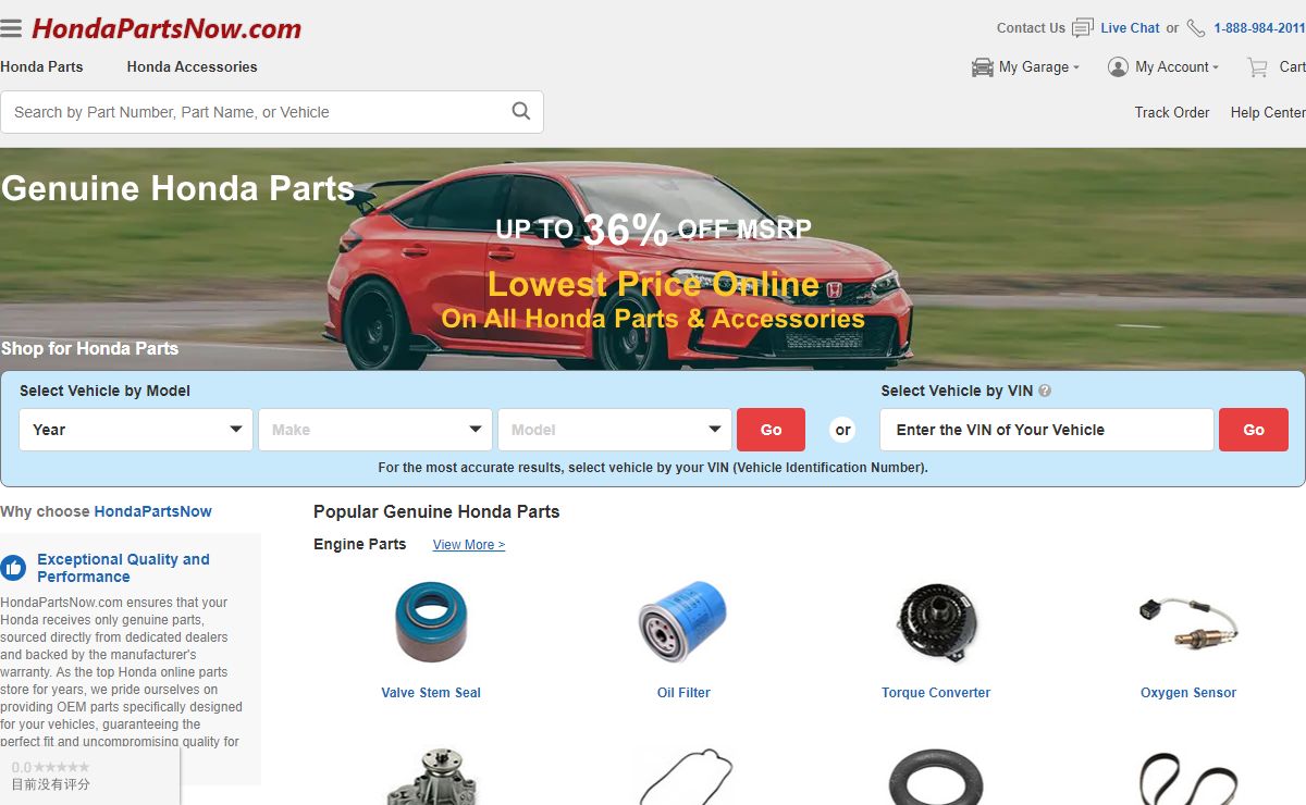 Genuine OEM Honda Parts and Accessories Online - Honda Parts Now