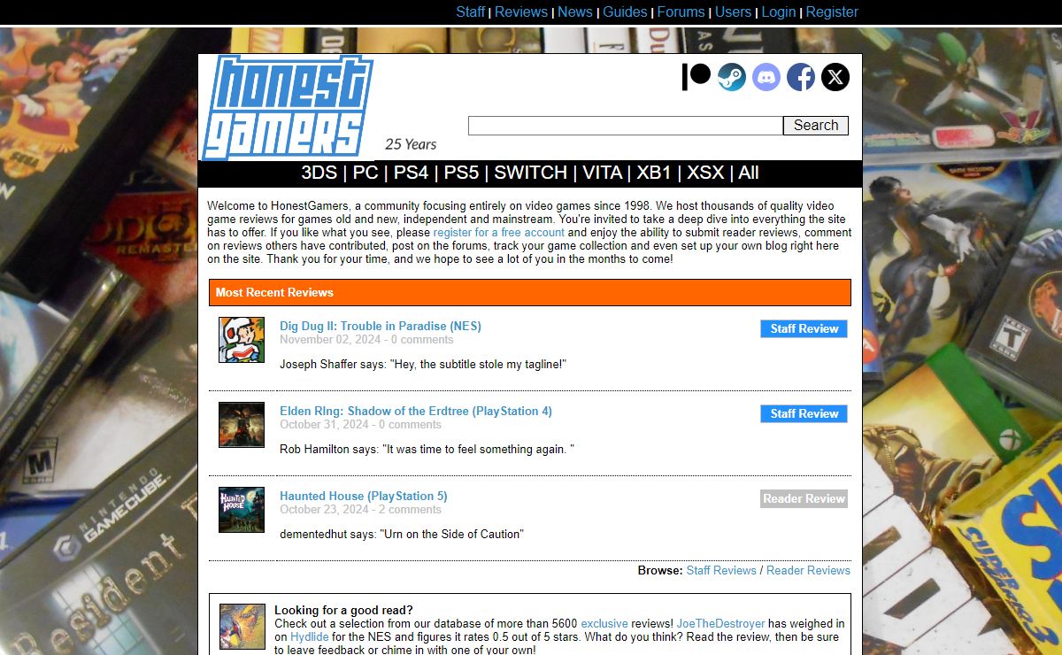 HonestGamers - Celebrating New, Retro and Indie Video Games for Consoles, Handhelds and PC!