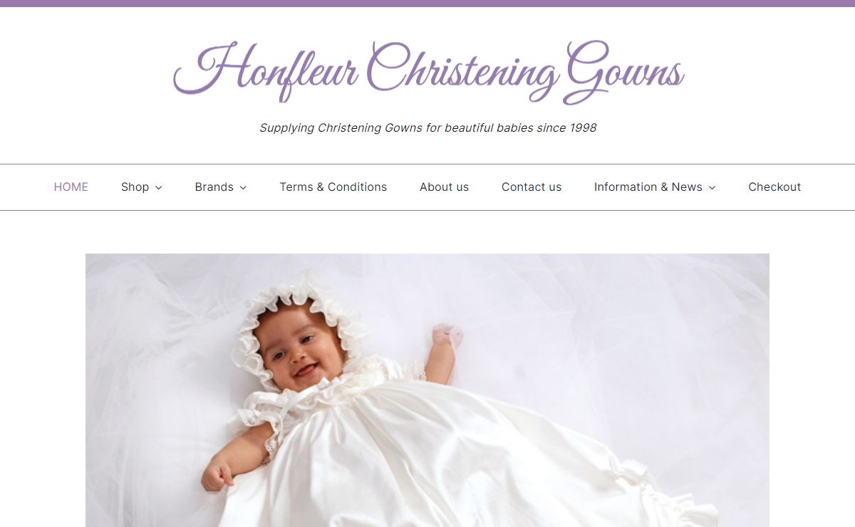 Honfleur Christening Gowns • Christening Gowns, christening suits and accessories.