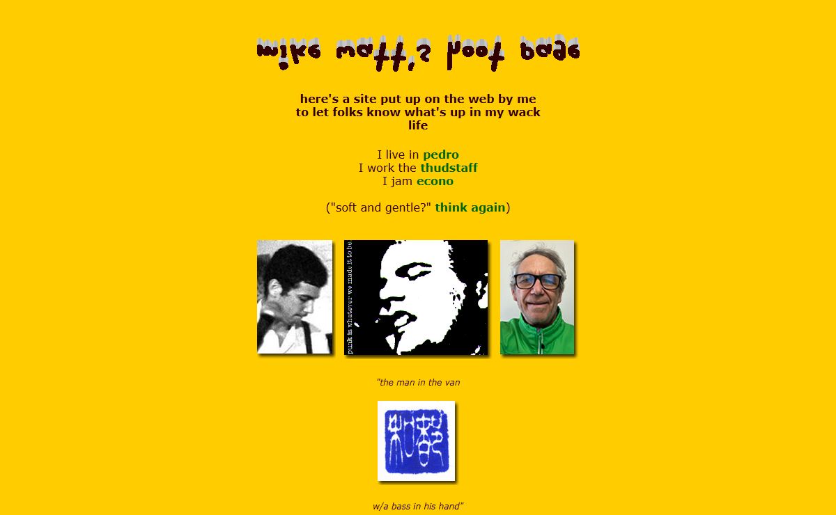 mike watt's hoot page