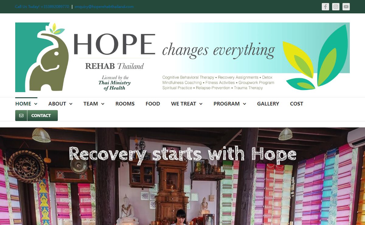 Hope Rehab - Thailands Leading Drug and Alcohol Treatment Center