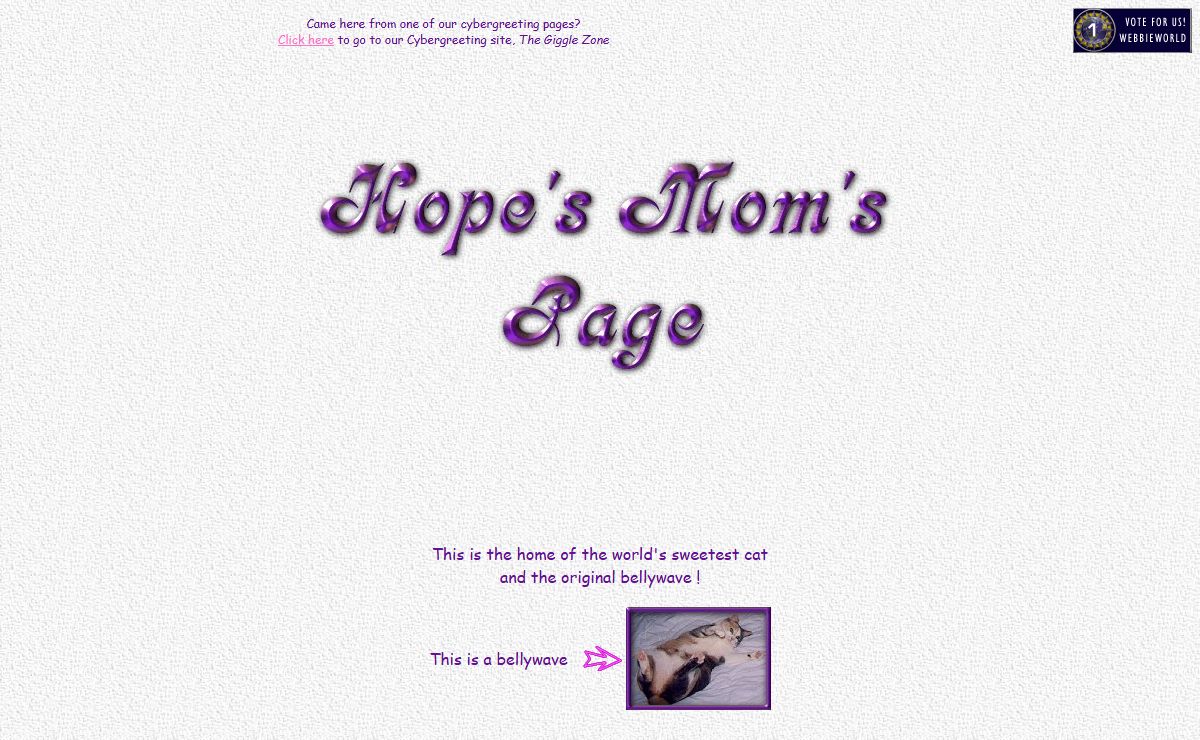 Hope's Mom's Page