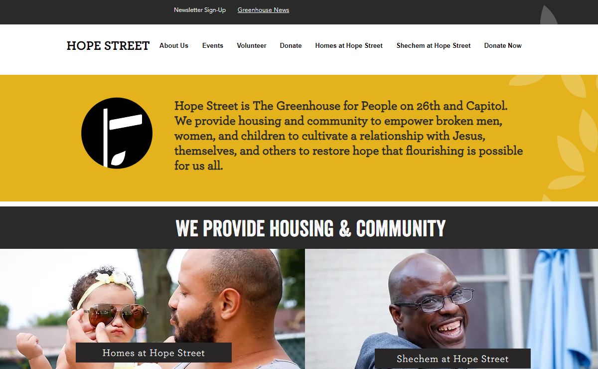 Hope Street in Milwaukee - The Greenhouse for People on 26th & Capitol