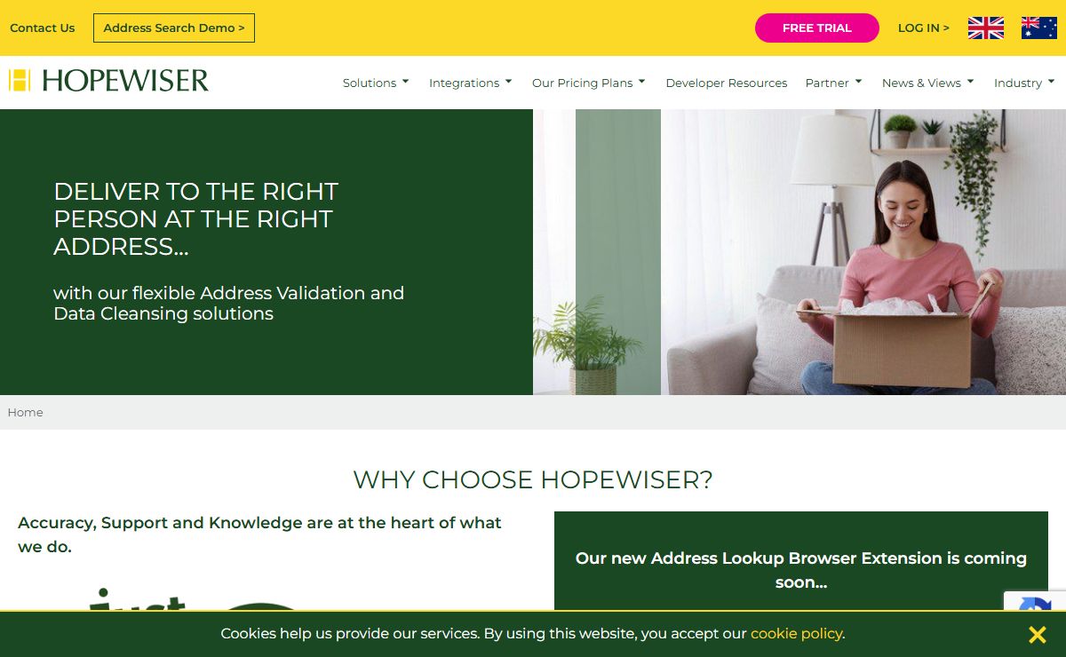 Hopewiser | Address Validation, Bank Validation, Data Cleansing