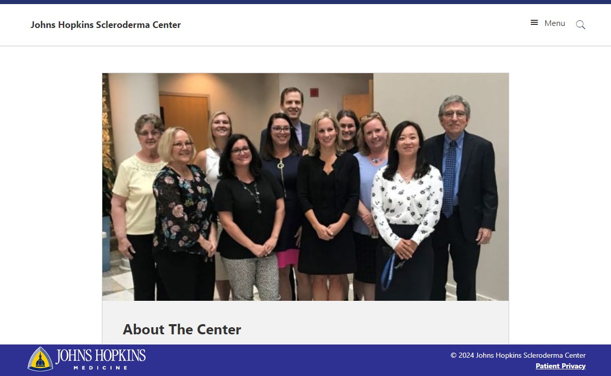 About The Center : Johns Hopkins Scleroderma Center