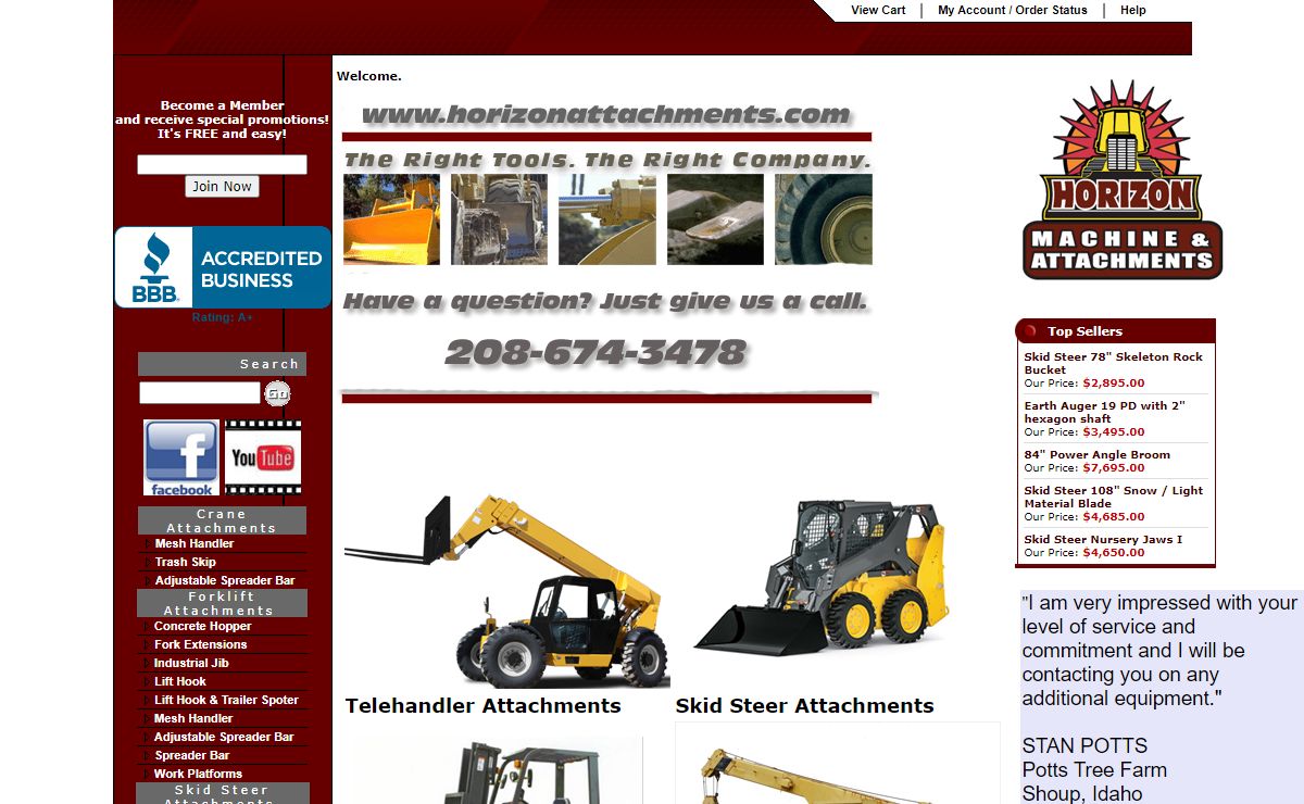 Crane Attachments, Skid Steer Attachments, Telehandler Attachments