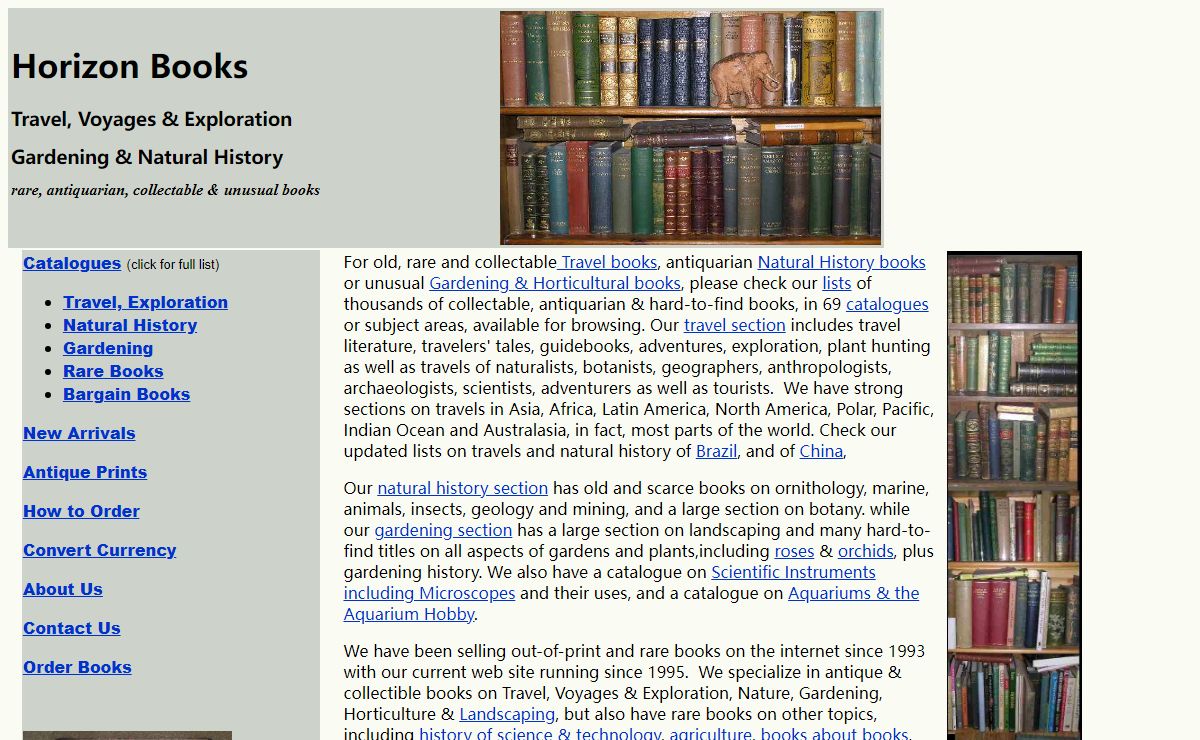 Rare, antiquarian, old travel books, exploration, nature, gardening, landscaping, ornithology