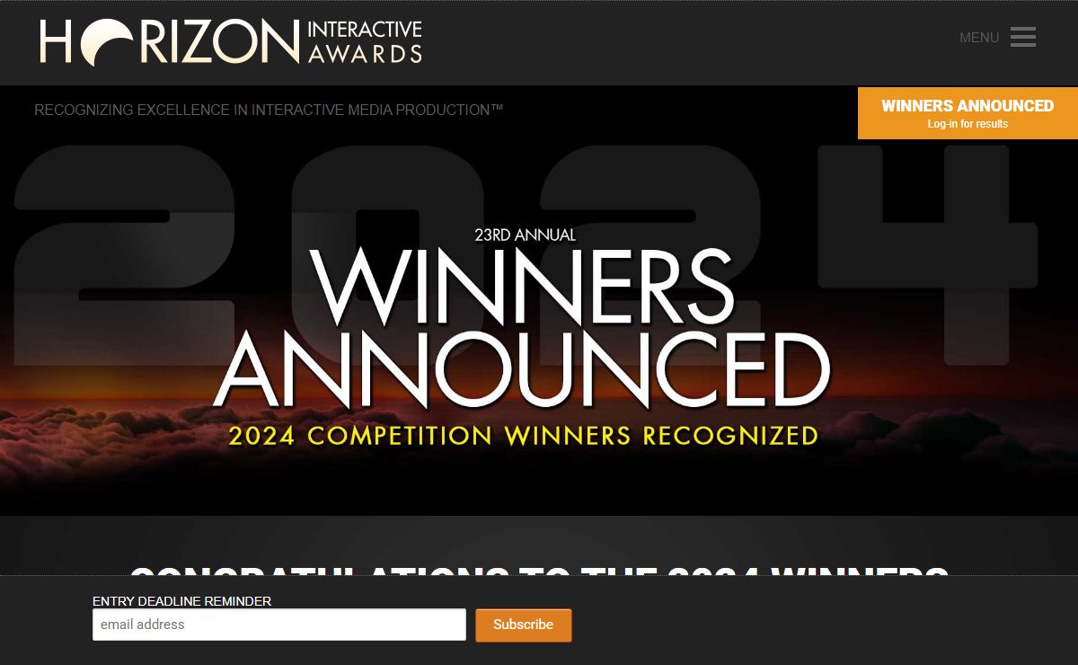 Horizon Interactive Awards : Horizon Interactive Awards - 2023 Web Design Awards Competition
