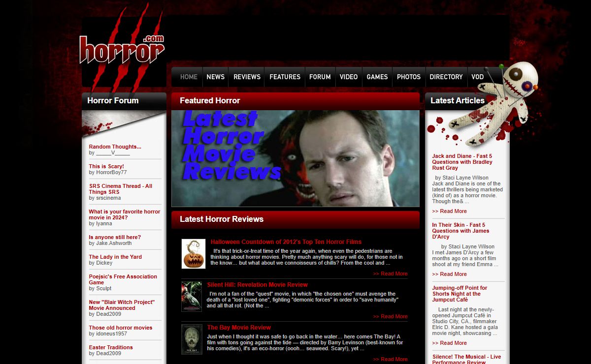 Horror.com - Horror movies, scary films, news & forums since 1994