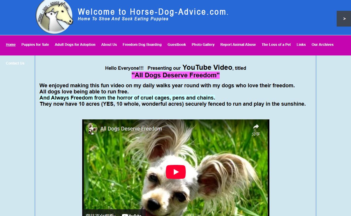 Welcome to Horse-Dog-Advice.com