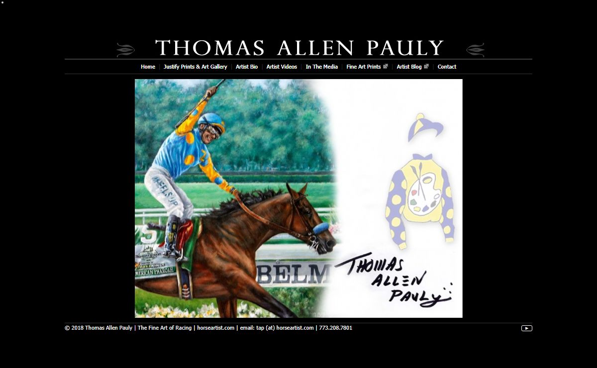 Thomas Allen Pauly - Equine Artist, The Fine Art of Racing - home
