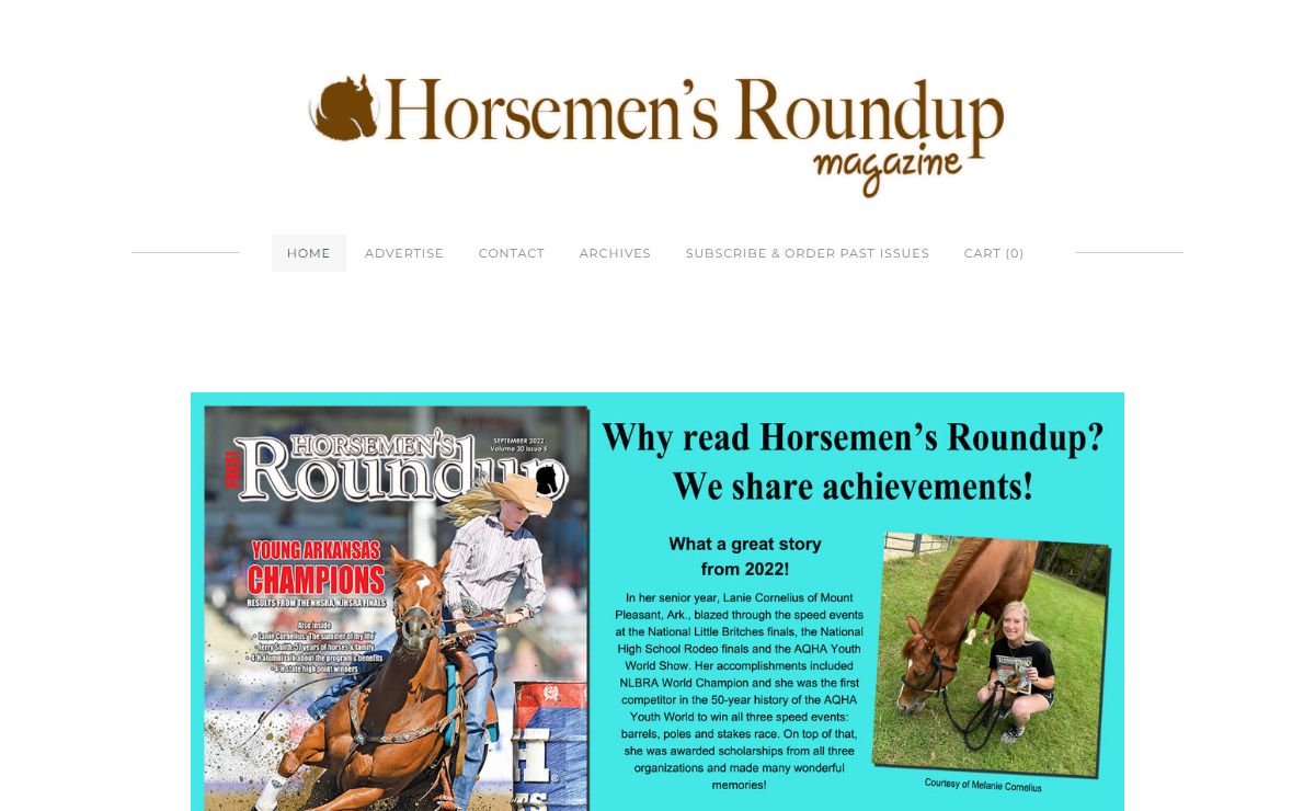 Horsemen's Roundup magazine - Home