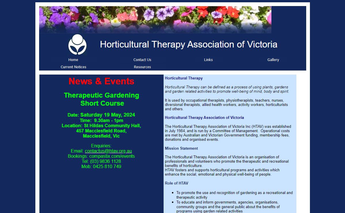 Horticultural Therapy Association of Victoria