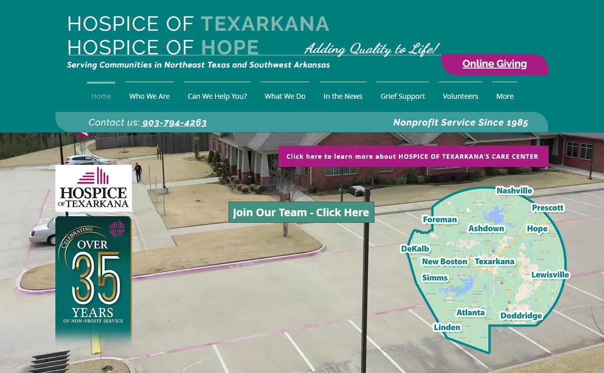 Home | Hospice of Texarkana